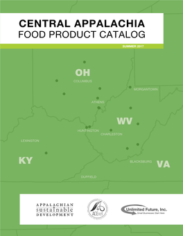 Central Appalachia Food Product Catalog