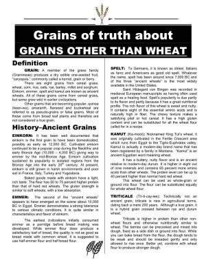 Grain Other Than Wheat