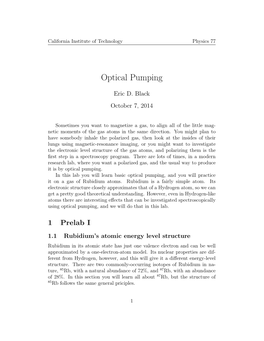 Optical Pumping