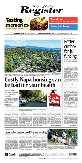 Costly Napa Housing Can Be Bad for Your Health