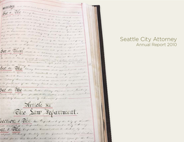 Seattle City Attorney Annual Report 2010