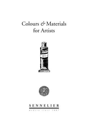 Colours & Materials for Artists