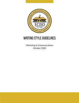 Writing Style Guidelines