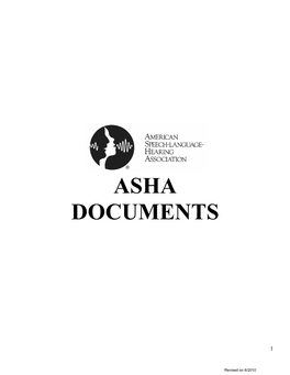 Asha Documents