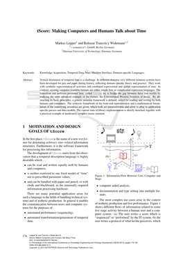 Tscore: Making Computers and Humans Talk About Time