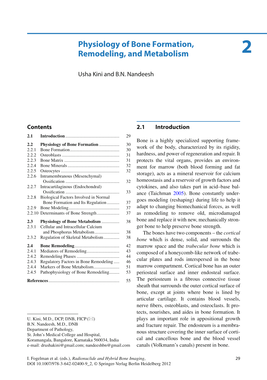 Physiology of Bone Formation, Remodeling, and Metabolism 2