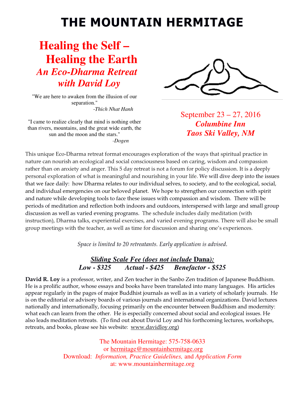 THE MOUNTAIN HERMITAGE Healing the Self – Healing the Earth