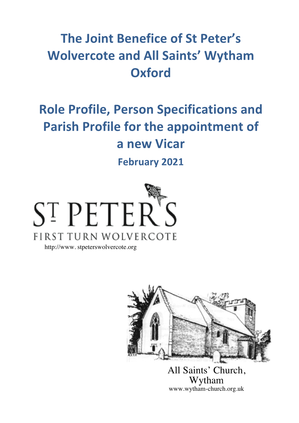 The Joint Benefice of St Peter's Wolvercote and All Saints' Wytham