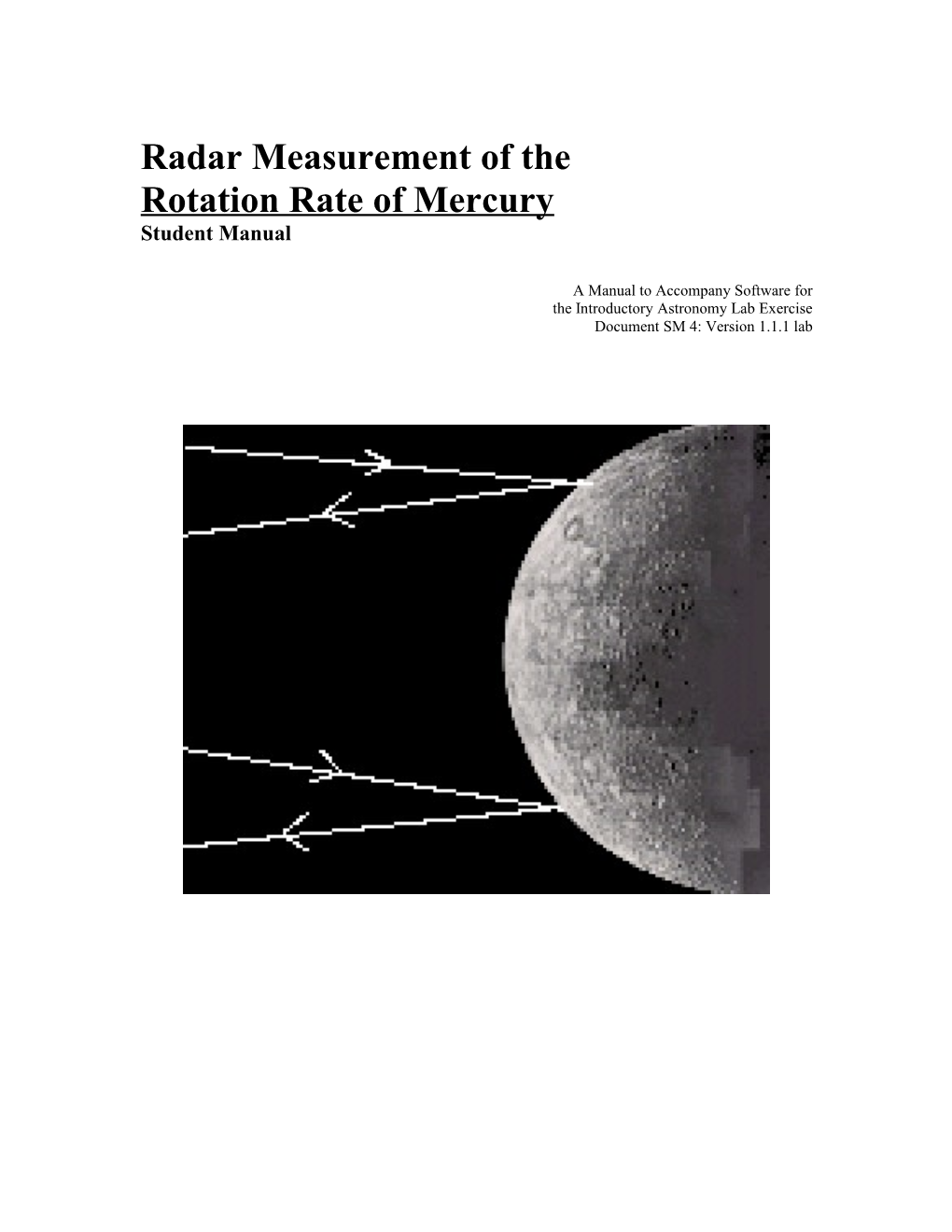 Radar Measurement of The