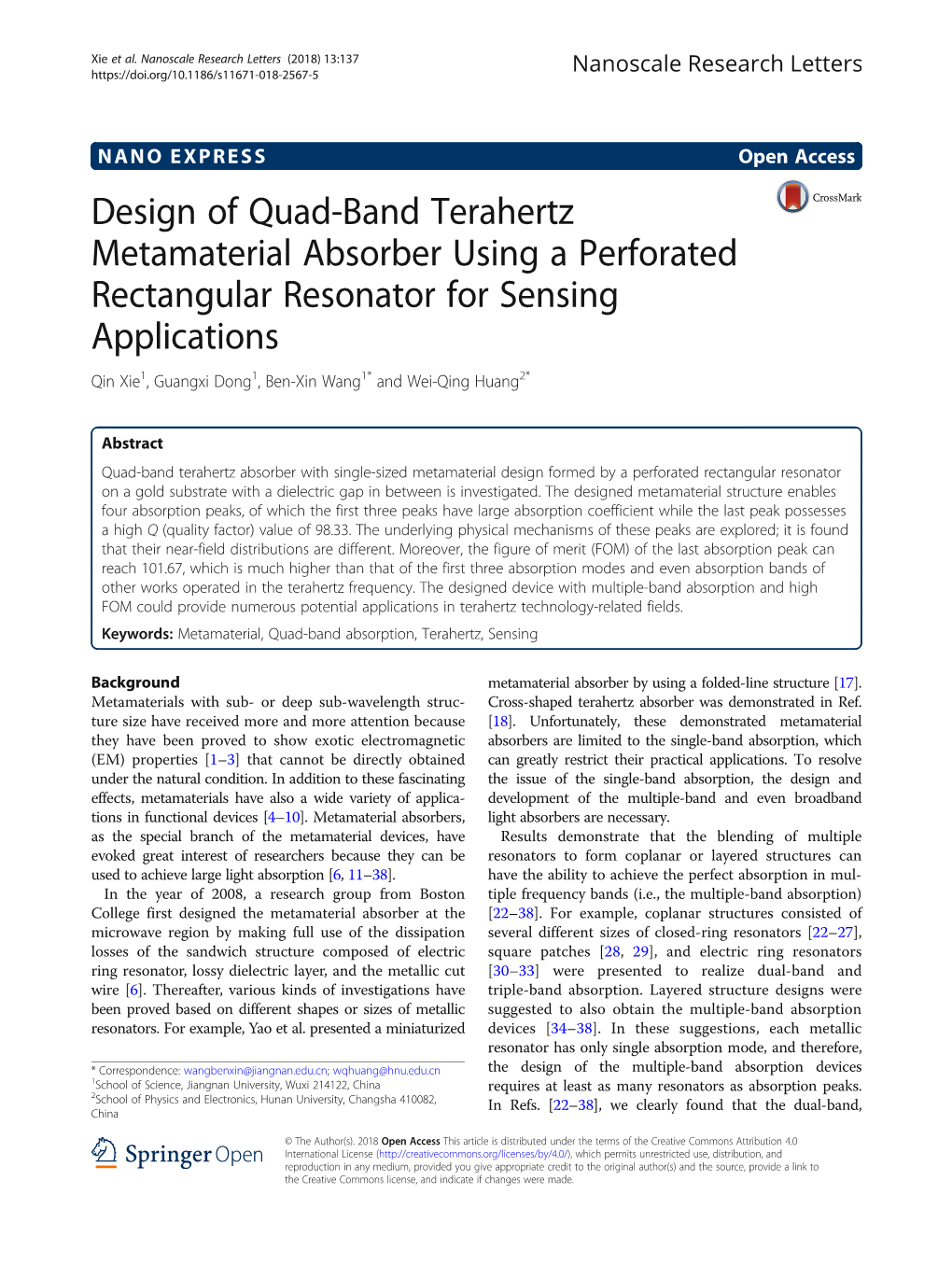 Design of Quad-Band Terahertz Metamaterial Absorber Using A