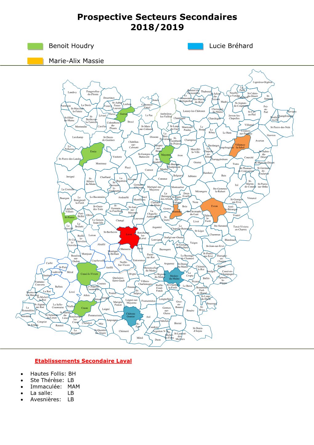 Prospective Secteurs Secondaires 2018/2019