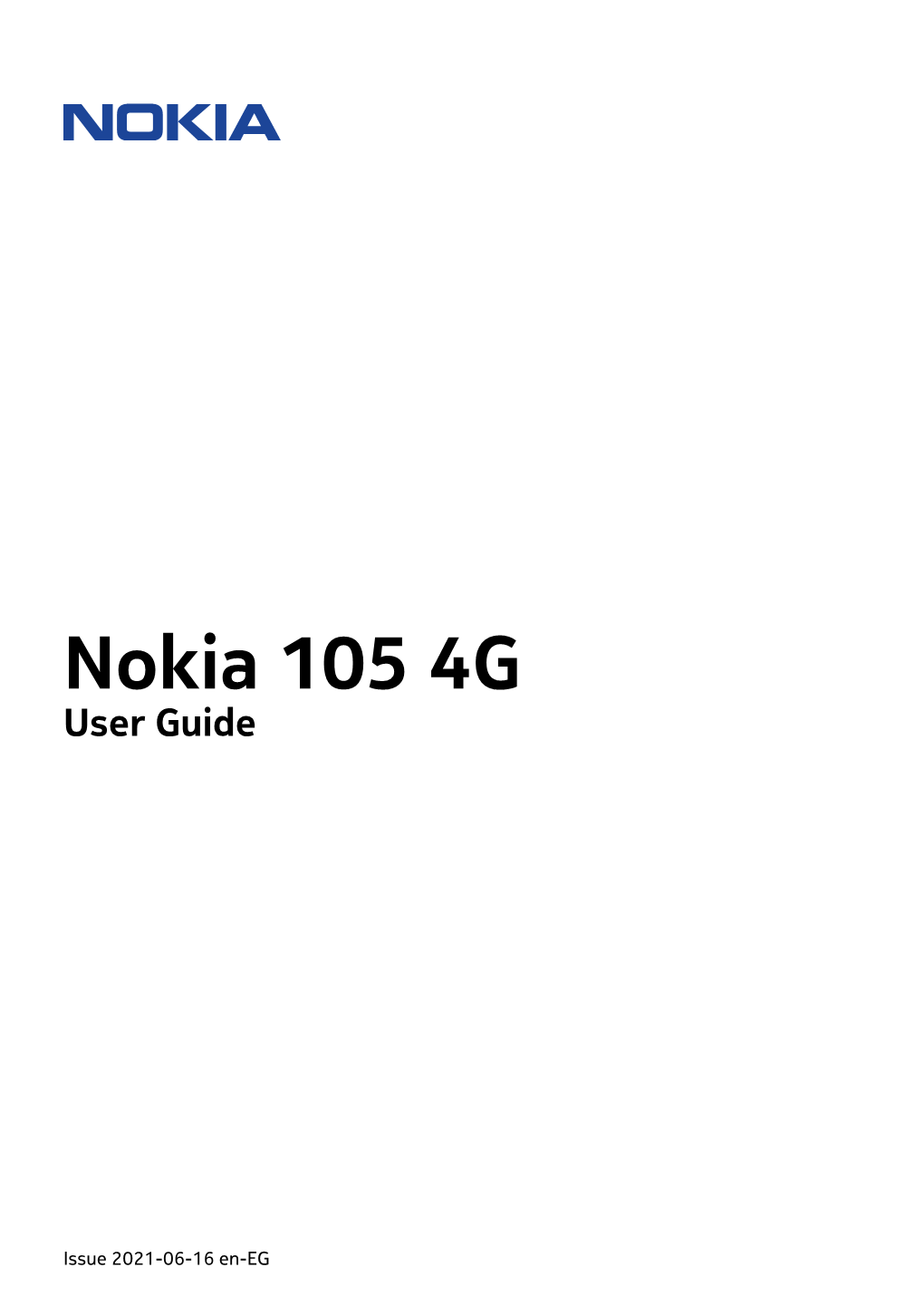 Nokia 105 4G User Guide