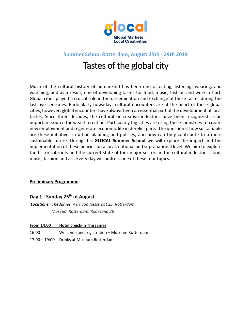 Tastes of the Global City