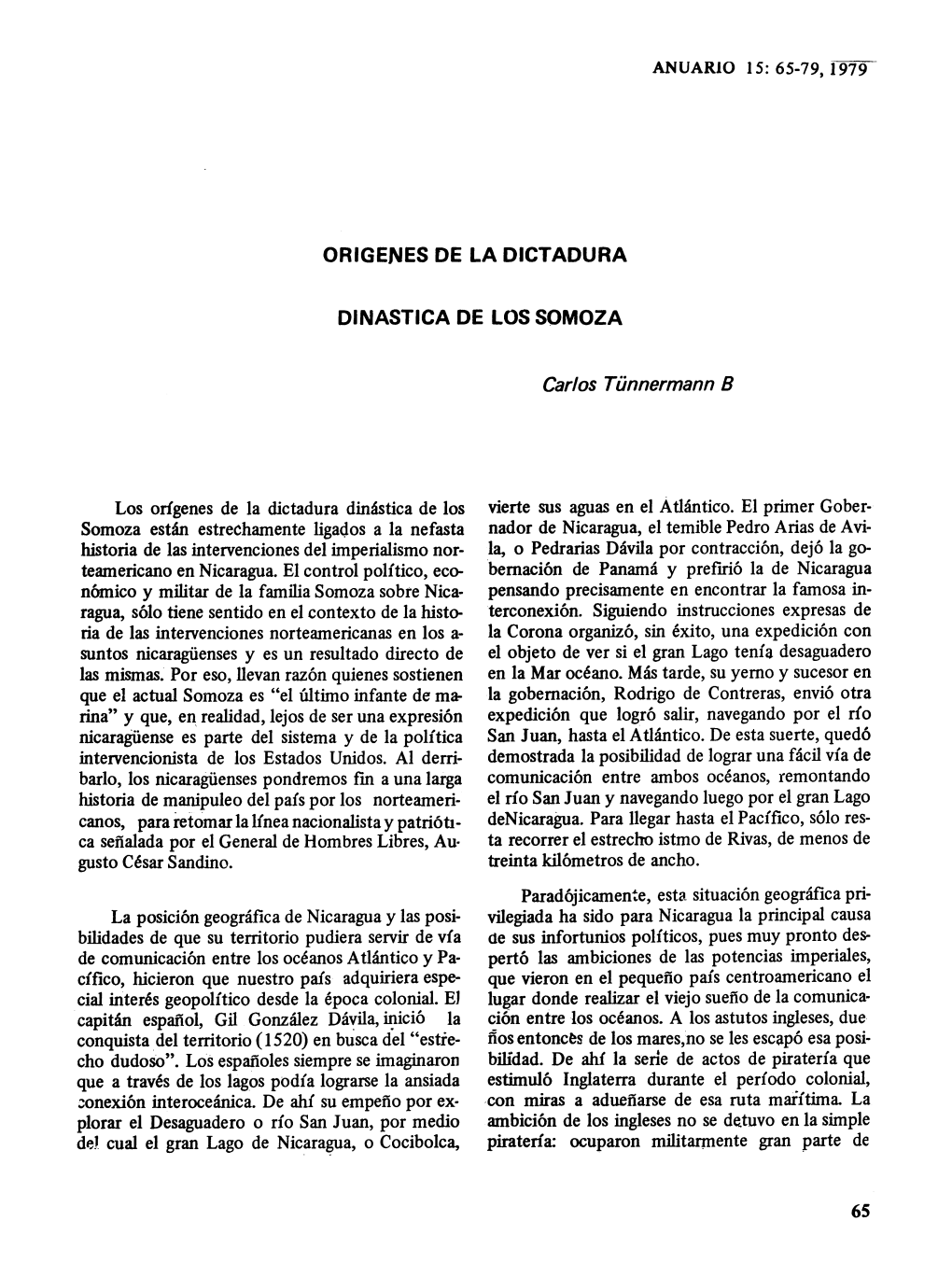 Origenes De La Dictadura Dinastica De