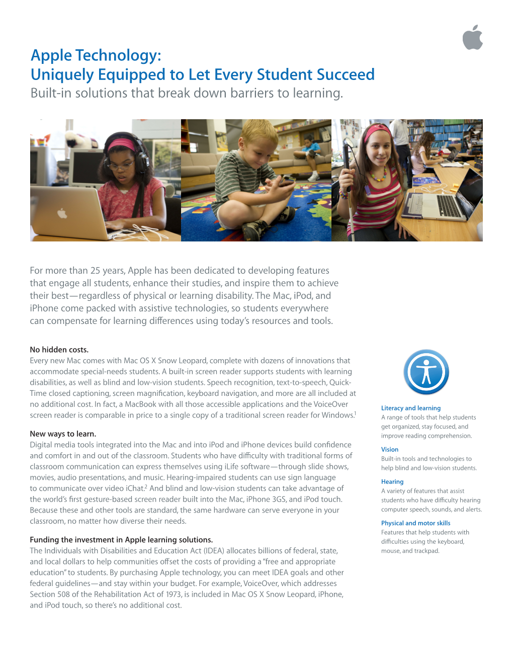 Uniquely Equipped to Let Every Student Succeed Built-In Solutions That Break Down Barriers to Learning