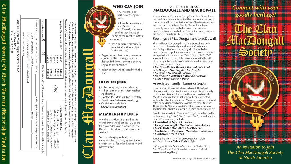 Clan Macdougall Society of North America