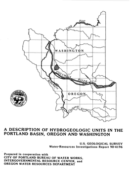 A Description of Hydrogeologic Units in the Portland Basin, Oregon and Washington
