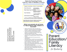 Parent Education/Family Literacy