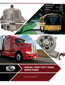 Medium and Heavy Duty Truck Water Pumps