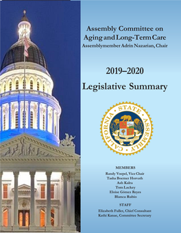 2019–2020 Legislative Summary
