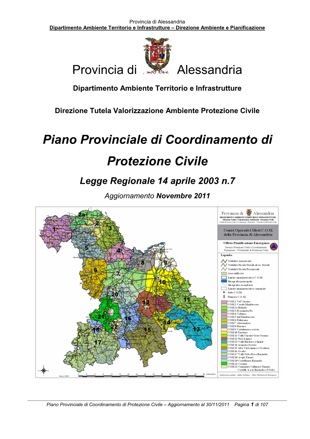 Piano Operativo Di Protezione Civile Prov AL Public.Pdf