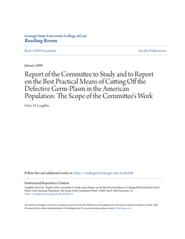 Report of the Committee to Study and to Report on the Best Practical