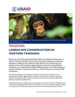 Landscape Conservation in Western Tanzania