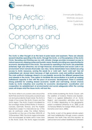 The Arctic: Opportunities, Concerns and Challenges