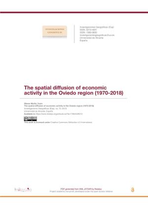 The Spatial Diffusion of Economic Activity in the Oviedo Region (1970-2018)