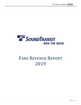 Fare Revenue Report 2019