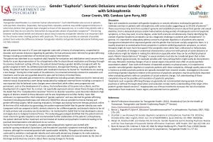 “Euphoria”: Somatic Delusions Versus Gender Dysphoria in a Patient With