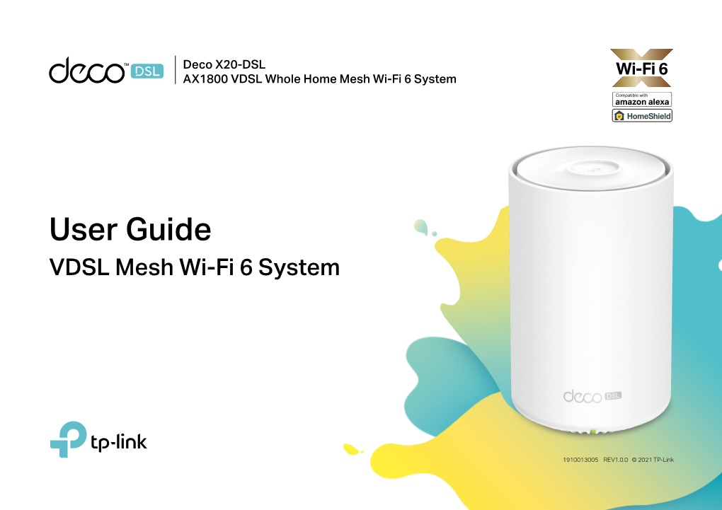 User Guide VDSL Mesh Wi-Fi 6 System