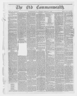 Volume XIII.—Number HARRISON BURG, VA., THURSDAY, FEBRUARY 7, 1878. $2.00 a Year in Advance. a CENTURY of DANDIES. on J( UISOB