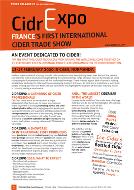 France's First International Cider Trade Show