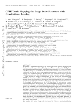 Cfhtlens: Mapping the Large Scale Structure with Gravitational Lensing