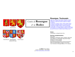 Comtes De Rouergue & De Rodez