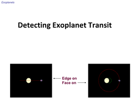 Detecting Exoplanet Transit