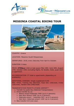 Messinia Coastal Biking Tour