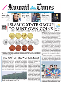 Islamic State GROUP to Mint Own Coins Min