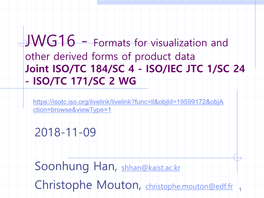 TC 184/SC 4/JWG 16 for CAD Visualization