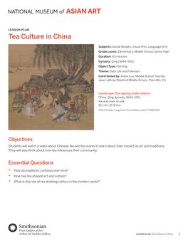 Tea Culture in China