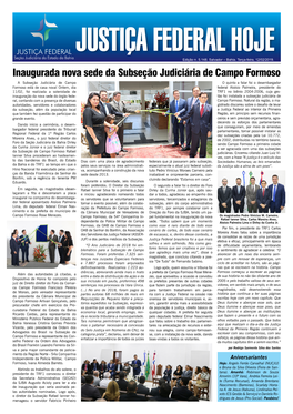 Inaugurada Nova Sede Da Subseção Judiciária De Campo Formoso