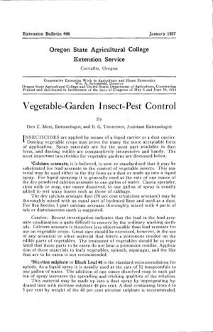 Vegetable-Garden Insect-Pest Control