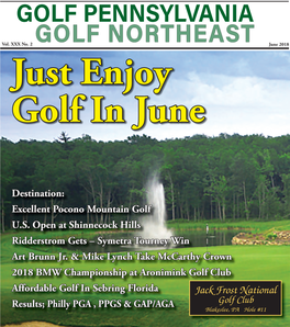 GOLF NORTHEAST June 2018 Just Enjoy Golf in June