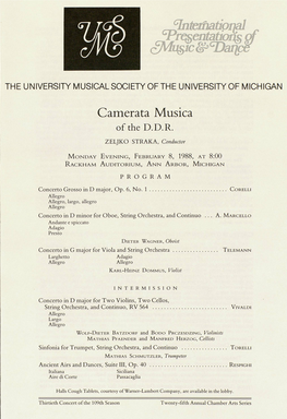 Camerata Musica of the D.D.R
