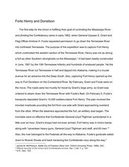 21 Forts Henry and Donelson