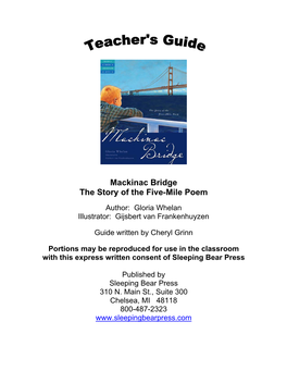 Mackinac Bridge: a Teacher's Guide
