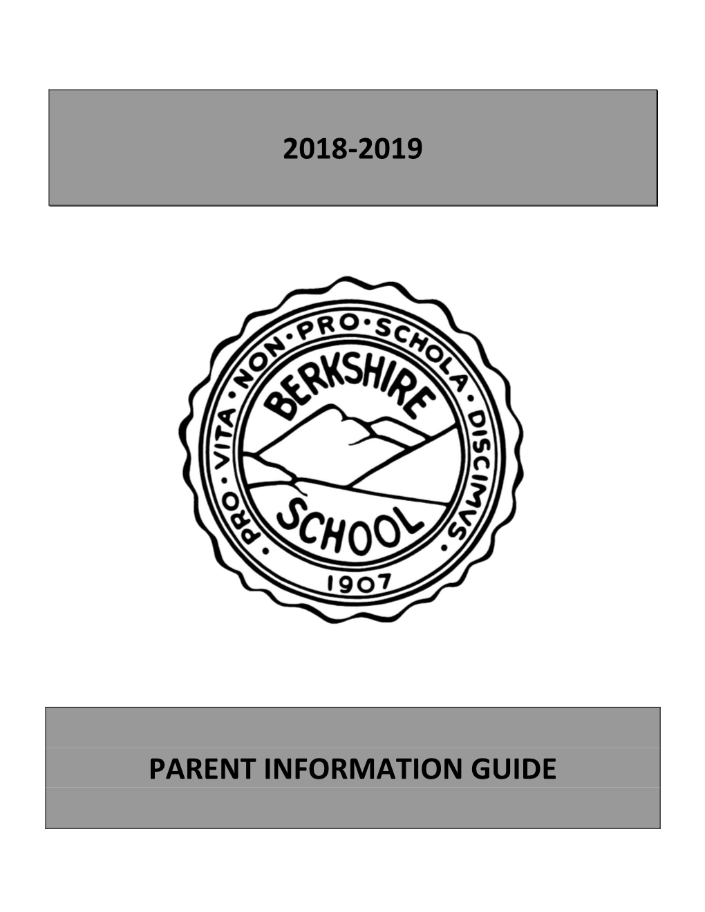 2018-2019 Parent Information Guide