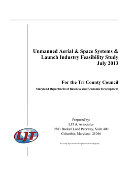 Unmanned Aerial & Space Systems & Launch Industry Feasibility Study