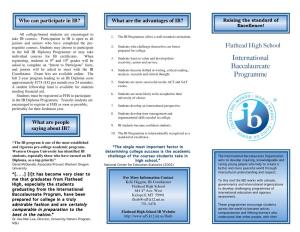 International Baccalaureate Programme